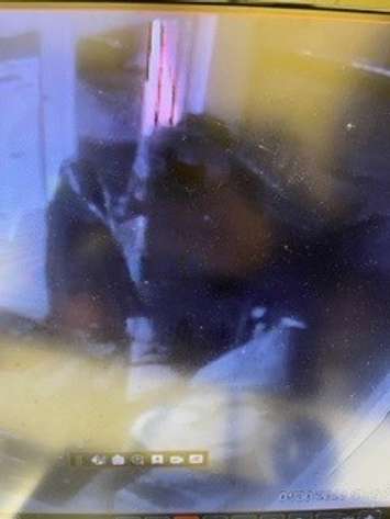 Surveillance photo released by police in connection with a break-in and theft from Tim Horton's in Chatham. (Submitted photo)