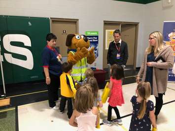 The Safety Dog Bus Tour  at  McNaughton Avenue Public School in Chatham on October 22, 2019 (Photo by Allanah Wills)