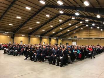 Chatham-Kent celebrated Remembrance Day on a very snowy Monday this year. Nov 11, 2019. (Photo by Paul Pedro)