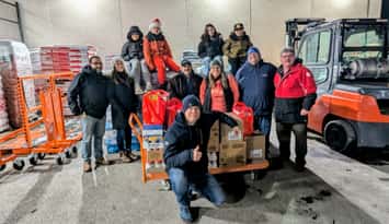 COOL 106.3/Home Depot Annual Holiday Food Drive held in 2024. (Photo courtesy of Rob Jenkins)