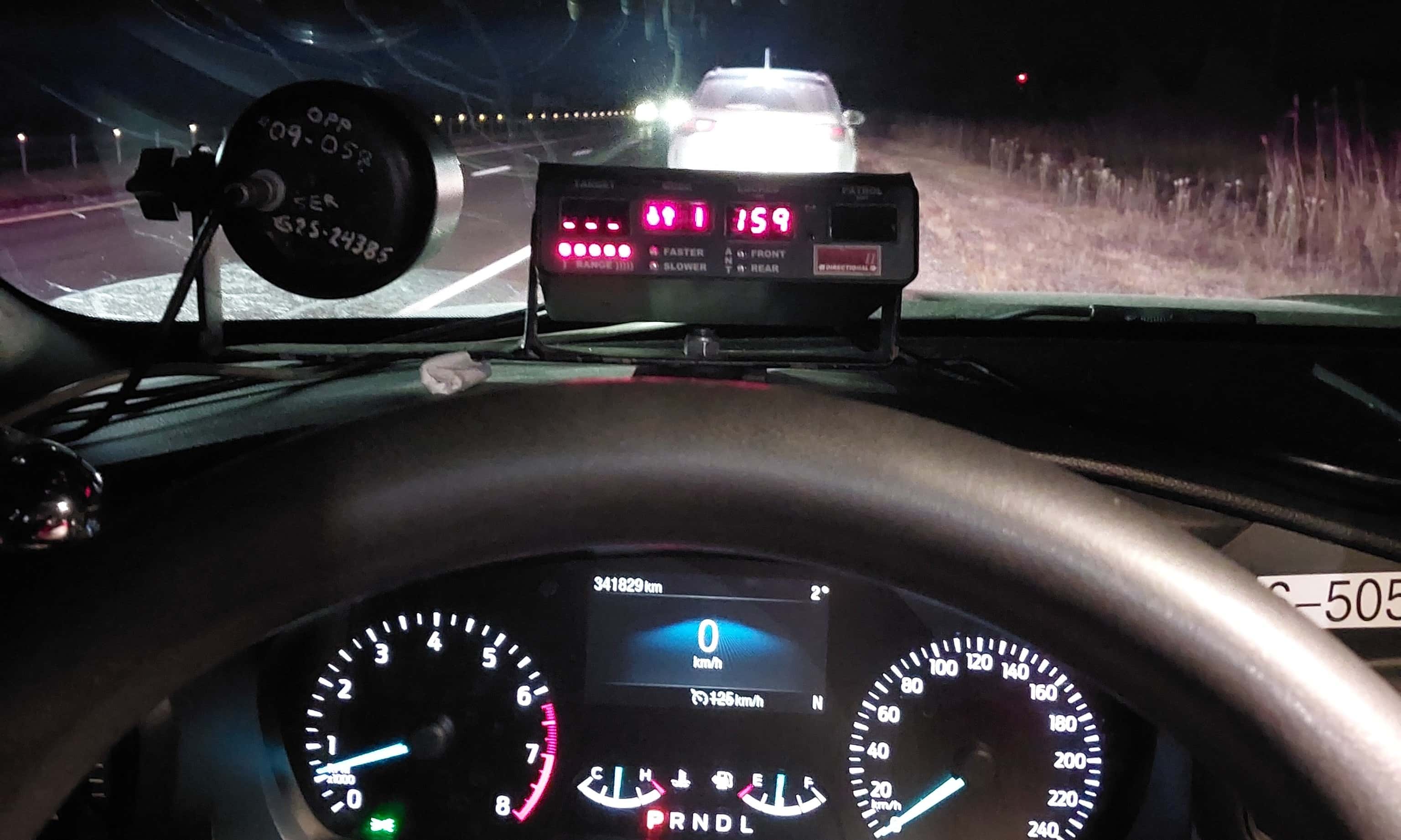 Chatham driver caught going nearly 80 km above speed limit
