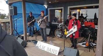 Bayside Brewing Company's first annual 'Chuck a Chicken' event in Erieau on February 23, 2019. (Photo courtesy Brent Wilken)