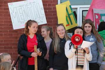 Teeswater students walk for mental health