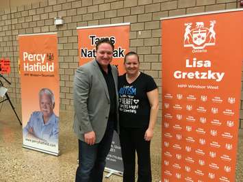 April Paré at autism town hall in Windsor. Mar 8, 2019. (Photo by Paul Pedro)