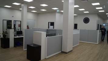 Cubicles and offices at the Township of Warwick's new municipal office. April 25, 2022. (Photo  by Natalia Vega)