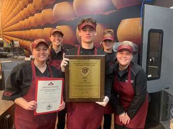 Staff in the deli department at SUNRIPE show off their award from the Canadian Federation of Independent Grocers. Submitted photo.
