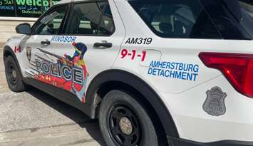 The Windsor Police Service Amherstburg detachment, SUV, March 1, 2024. (Photo by Maureen Revait)