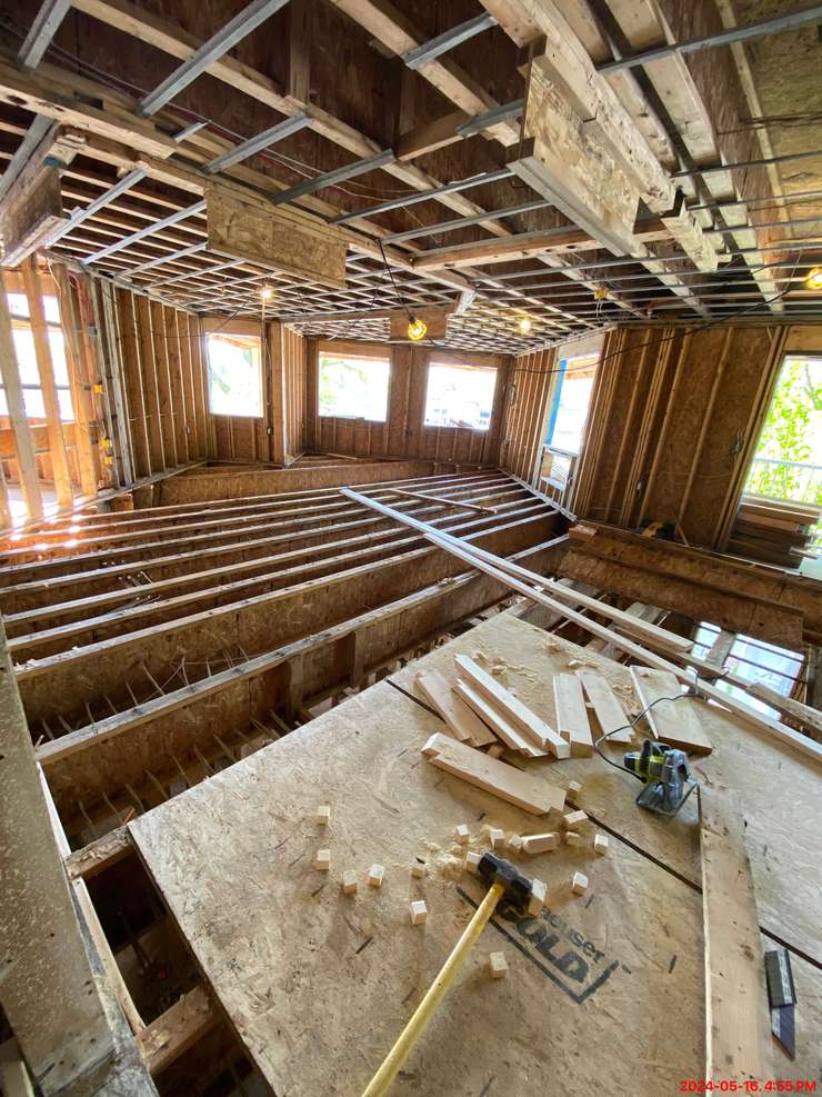 A look at the interior of a rebuilt section of Sarnia Fairwinds Lodge. Image courtesy of General Manager Tina Mel.