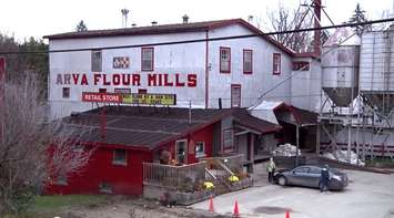 Screen capture of the Historic Arva Flour Mill from IndieGoGo campaign video. 