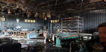 The aftermath of a fire at QPS Mechanical Heating and Cooling in Chatham. (Photo courtesy of QPS Mechanical)