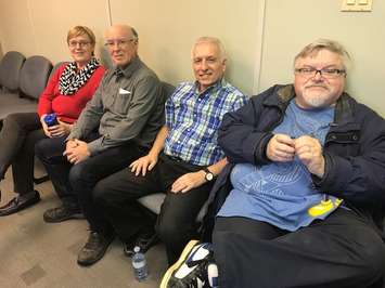 (From left to right) Lee Michaels, Larry Gordon, Dave Dentinger and Neil Bowen. December 18, 2018. (Photo my Melanie Irwin, BlackburnNews)
