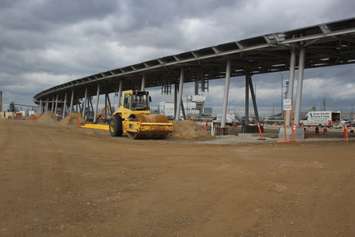 Construction at the new Canadian Port of Entry, February 15, 2023. (Photo by Maureene Revait) 
