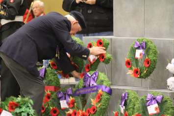 Remembrance Day ceremony at the John D. Bradley Centre, November 11, 2016 (Photo by Jake Kislinsky)