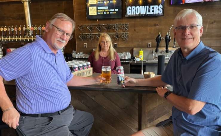 Former United Way Volunteer Board Member Al McChesney and current United Way Volunteer Board Member Alan Blahey. Submitted photo. 