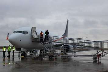 Maiden flight of Air Transat from Windsor to Punta Cana, Dominican Republic, December 21, 2015.  (Photo by Adelle Loiselle)