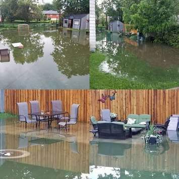 Flooded areas in Wingham, (Photo by Melaine Kathleen)