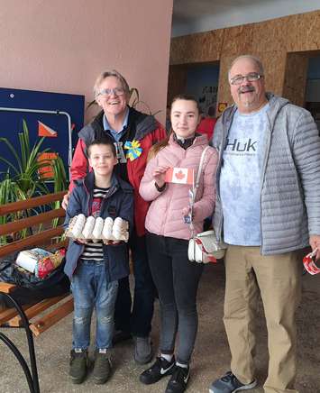 Ed Dickson and Kevin Broadwood with Loads of Love visit Ukraine (Photo via Ed Dickson Facebook)