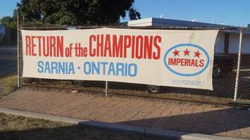 The sign in front of Norm Perry Park. August 6, 2016. Photo by Jake Jeffrey (www.blackburnnews.com)