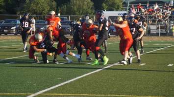 Sarnia Imperials in playoff action against Oakville. August 6, 2016. Photo by Jake Jeffrey (www.blackburnnews.com)