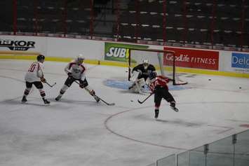 The Windsor Spitfires hold the first day of the team's training camp at the WFCU Centre on August 29. 2016. (Photo by Ricardo Veneza)