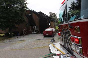 LaSalle fire crews respond to a blaze on Short Malden Rd., July 6, 2016. (Photo by Jason Viau)