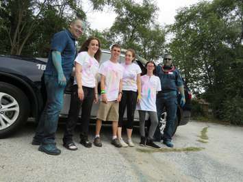 Colour Blast at Alexander MacKenzie Secondary School. September 21, 2018. (Photo from the Sarnia Police Service facebook)