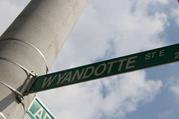 Wyandotte St. E. sign.  (Photo by Adelle Loiselle.)