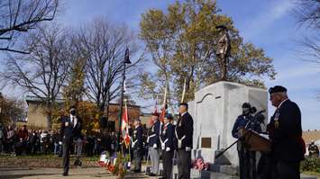 Remembrance Day in Sarnia.  November 11, 2021.  (SarniaNewsToday.ca photo)