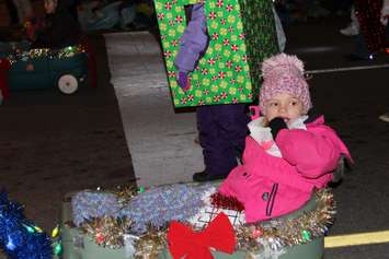 Local residents line the streets of Downtown Chatham during the Santa Clause Parade, November 20, 2015. (Photo by Ricardo Veneza)