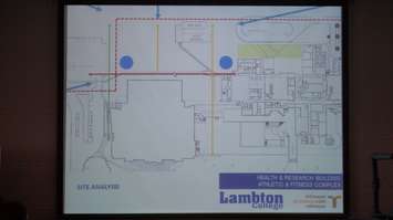 Lambton College reveals detailed architect plans for its Nova Chemicals Health & Research Centre and the Athletics & Fitness Complex. January 8, 2016 (BlackburnNews.com Photo by Briana Carnegie)