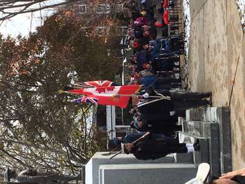 Remembrance Day Ceremony from the Sarnia Cenotaph (Photo by Sue Storr)