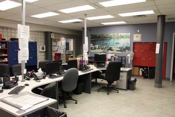 Members of the public are taken on a tour of the Chatham-Kent OPP detachment on May 19, 2016. (Photo by Ricardo Veneza)