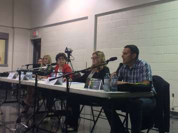 An all-candidates debate for the Essex riding is held as Essex Memorial Arena on September 16, 2015. (Photo by Ricardo Veneza)