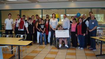 President's Choice Children's Charity awards local 19-year-old Victoria Keating with $20,000 to go towards a wheelchair accessible vehicle. August 14, 2015 (BlackburnNews.com Photo by Briana Carnegie)