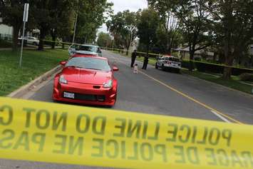 Windsor police investigate a shooting on Howard Ave. at Erie St., September 9, 2015. (Photo by Jason Viau)