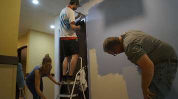 Federal Bridge Corporation Limited (FBCL) employees volunteering at the Inn of the Good Shepherd. June 11, 2019. (BlackburnNews photo by Colin Gowdy)