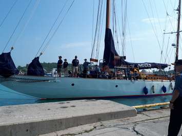 The HMCS Oriole in Goderich on Friday, July 26, 2019. (Photo by Bob Montgomery)