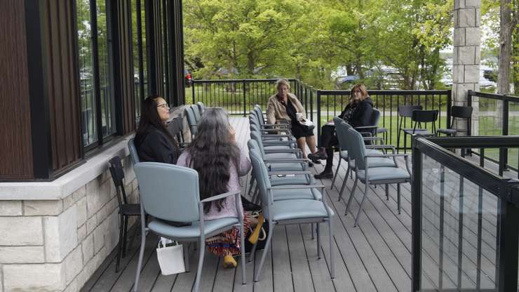 Outside area at the Aamjiwnaang First Nation Hospice like Space, May 9,2024 (Photo by: Lindsay Newman/ Blackburn Media)