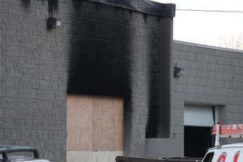 The Windsor Fire and Rescue Service says the fire broke out at 1935 Huron Church Rd. at 7pm on November 14, 2014. (Photo by Jason Viau)