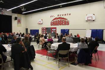 Public meeting held at St. Ursula Catholic School in Chatham. January 25, 2017. (Photo by Natalia Vega)