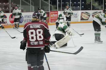 Chatham Maroons defenceman Corey Bussing. (Photo by Matt Weverink)