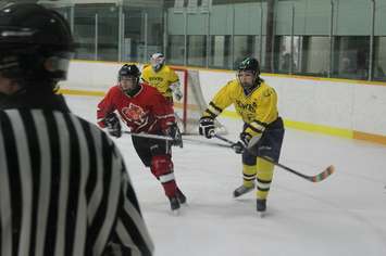 Pride Game between CKSS and LKCS at the Erickson Arena. January 10, 2017. Photo by Natalia Vega. 