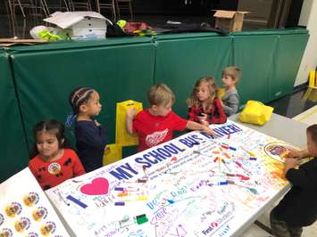 The Safety Dog Bus Tour  at  McNaughton Avenue Public School in Chatham on October 22, 2019 (Photo by Allanah Wills)