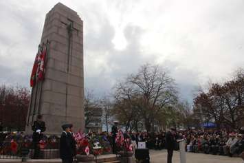 Remembrance Day service at the Windsor Cenotaph, November 11, 2022. 