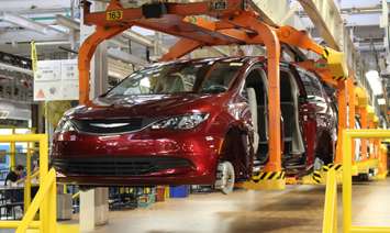 The 2017 Chrysler Pacifica at the Windsor Assembly Plant, May 6 2016. (Photo by Maureen Revait)