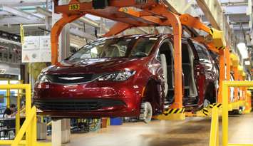The 2017 Chrysler Pacifica at the Windsor Assembly Plant, May 6 2016. (Photo by Maureen Revait)