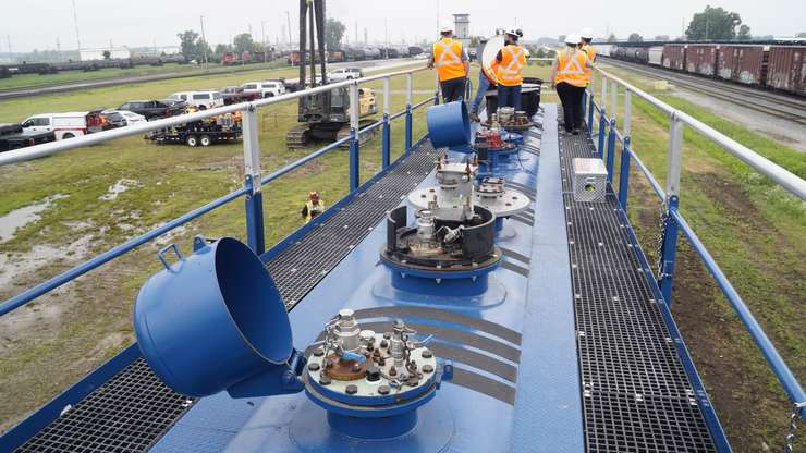 The top of the Transcaer Safety Train on July 10, 2025 (Photo by: Lindsay Newman/ Blackburn Media)