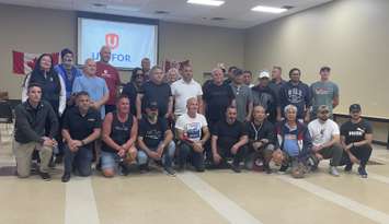 Employees of Titan Tool and Die, October 7, 2025. (Photo by Maureen Revait)