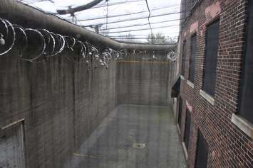 Outdoor space at the Windsor Jail. Inmates were given 20 minutes a day outside. (Photo by Maureen Revait) 