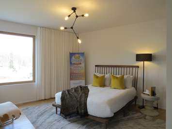 One of the four bedrooms at the Dream Lottery home at 1456 Byron Baseline Rd. (Photo by Miranda Chant, Blackburn News)